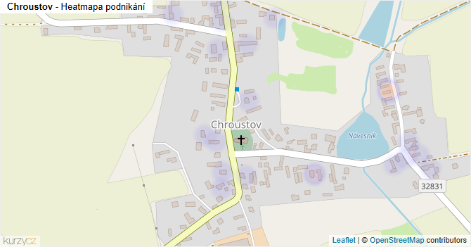 Chroustov - mapa podnikání