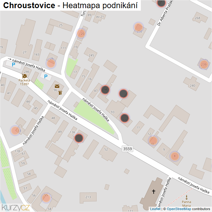 Mapa Chroustovice - Firmy v obci.
