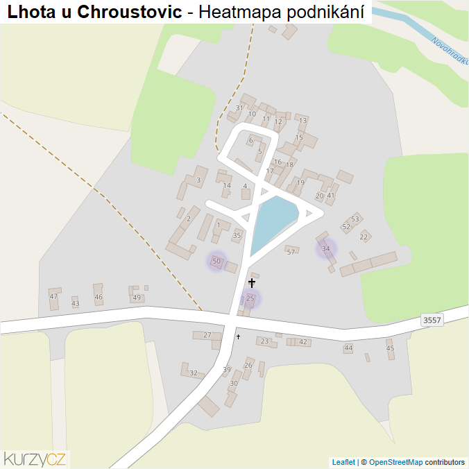 Mapa Lhota u Chroustovic - Firmy v části obce.