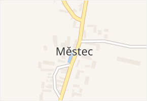 Městec v obci Chroustovice - mapa části obce