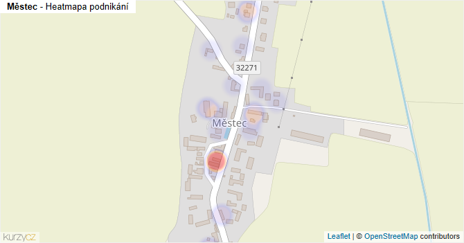 Městec - mapa podnikání