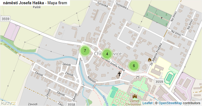 náměstí Josefa Haška - mapa firem