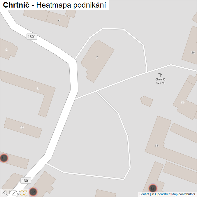 Mapa Chrtníč - Firmy v obci.