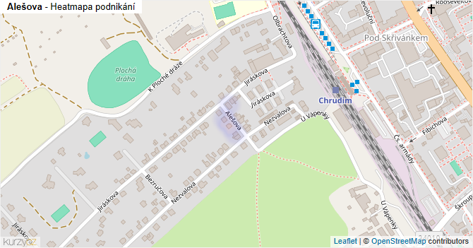 Alešova - mapa podnikání