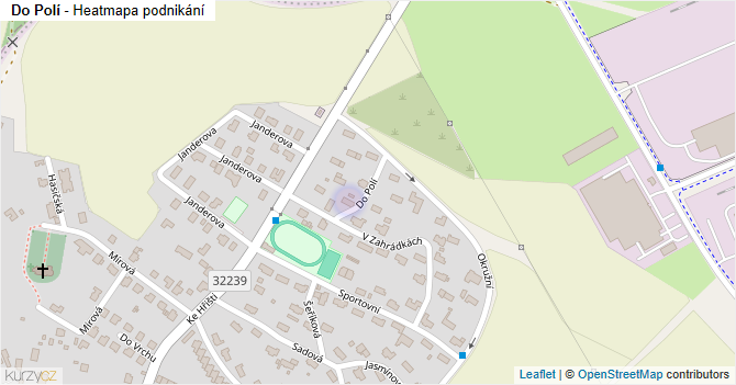 Do Polí - mapa podnikání