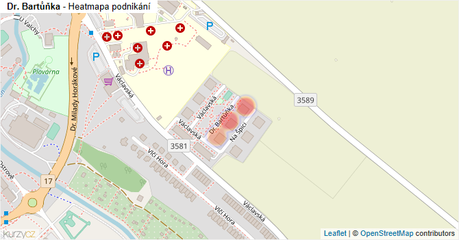 Dr. Bartůňka - mapa podnikání