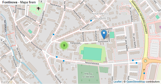 Fontinova - mapa firem