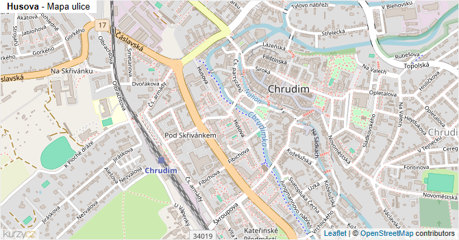 Husova - mapa ulice