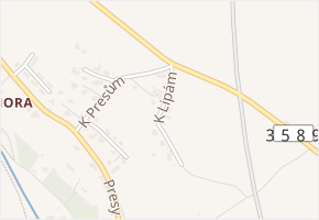 K Lipám v obci Chrudim - mapa ulice