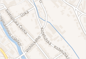 Koželužská v obci Chrudim - mapa ulice