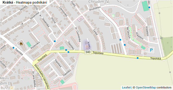 Krátká - mapa podnikání