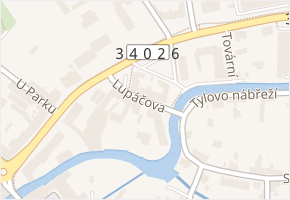 Lupáčova v obci Chrudim - mapa ulice