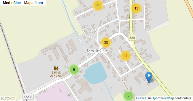 Medlešice - mapa firem