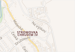 Na Výsluní v obci Chrudim - mapa ulice