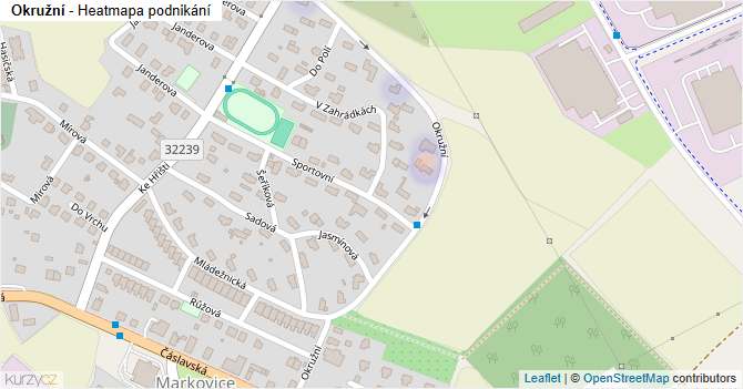 Okružní - mapa podnikání