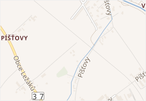 Píšťovy v obci Chrudim - mapa ulice