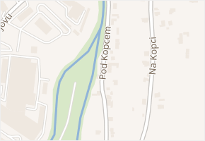Pod Kopcem v obci Chrudim - mapa ulice