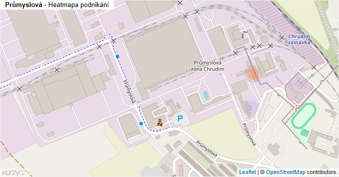 Průmyslová - mapa podnikání