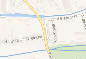 Rubešova v obci Chrudim - mapa ulice