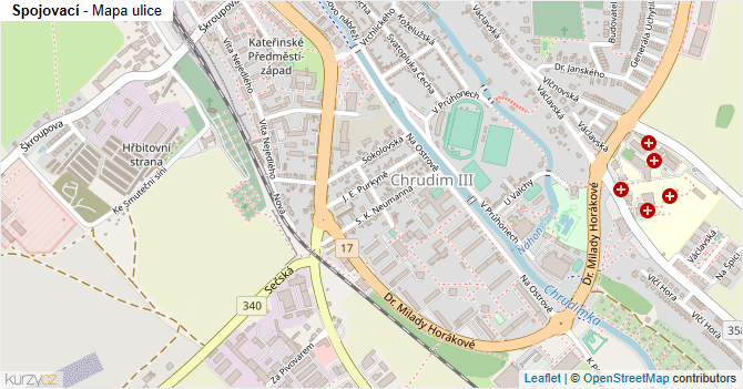 Spojovací - mapa ulice