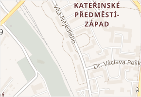 Víta Nejedlého v obci Chrudim - mapa ulice