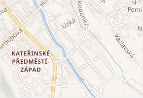 Vrchlického v obci Chrudim - mapa ulice