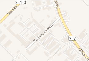 Za Pivovarem v obci Chrudim - mapa ulice