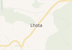 Lhota v obci Chuchelna - mapa části obce