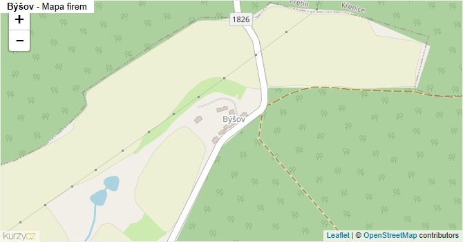 Býšov - mapa firem