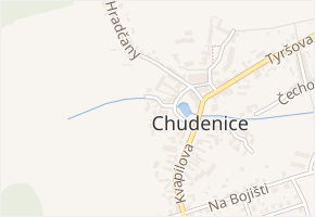Kout v obci Chudenice - mapa ulice