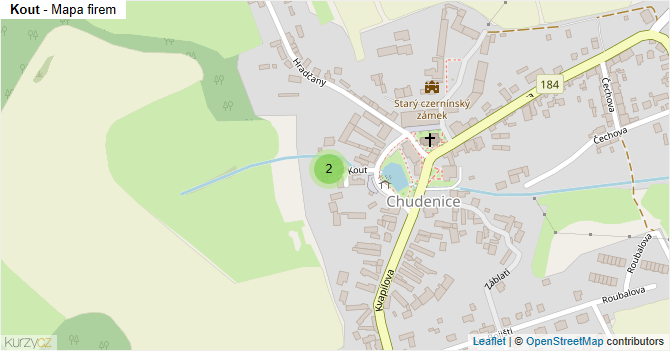 Kout - mapa firem