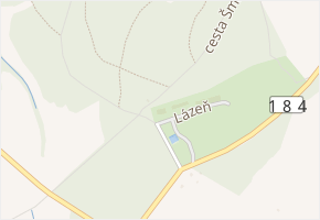 Lázeň v obci Chudenice - mapa ulice