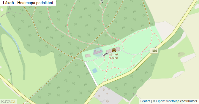 Lázeň - mapa podnikání