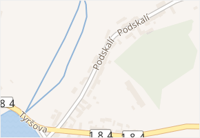 Podskalí v obci Chudenice - mapa ulice