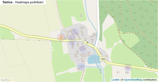 Slatina - mapa podnikání