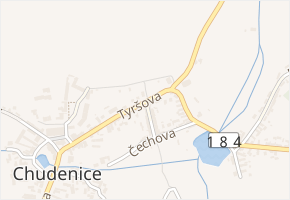Tyršova v obci Chudenice - mapa ulice