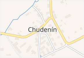 Chudenín v obci Chudenín - mapa části obce