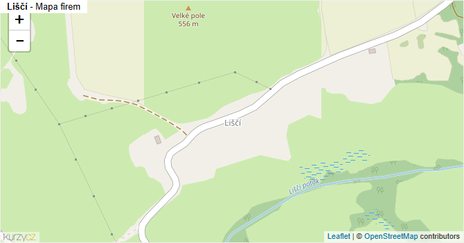 Liščí - mapa firem