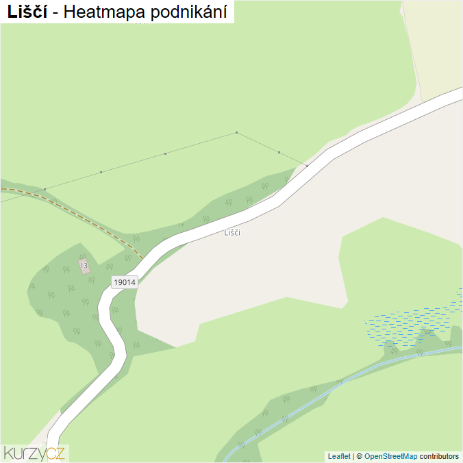 Mapa Liščí - Firmy v části obce.