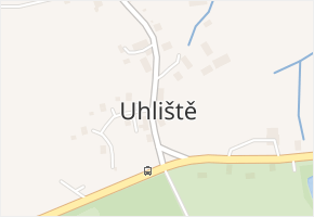 Uhliště v obci Chudenín - mapa části obce