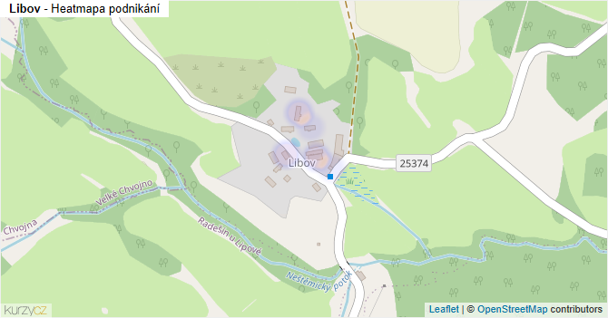 Libov - mapa podnikání