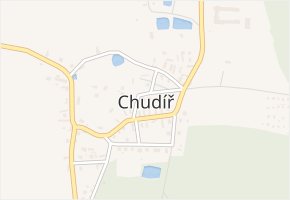 Chudíř v obci Chudíř - mapa části obce