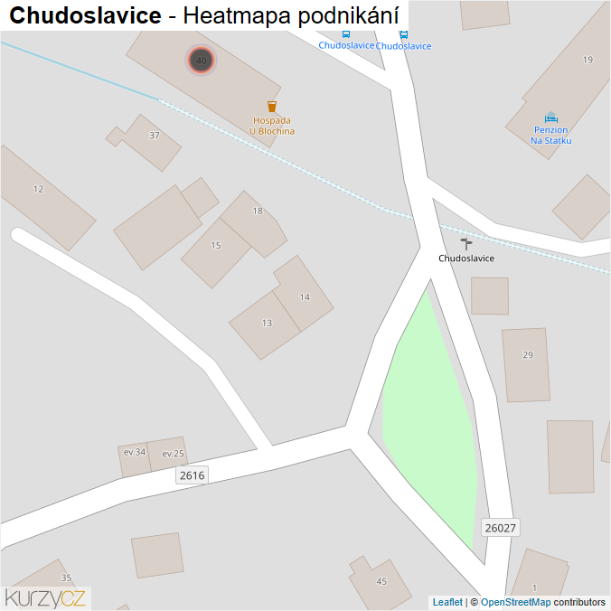 Mapa Chudoslavice - Firmy v obci.