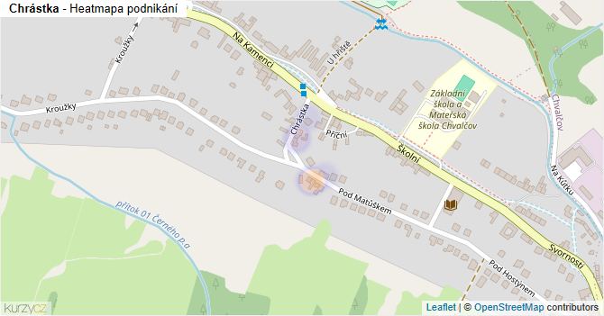 Chrástka - mapa podnikání
