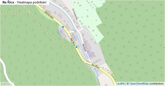 Na Říce - mapa podnikání