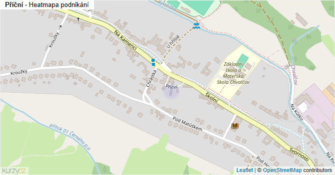 Příční - mapa podnikání