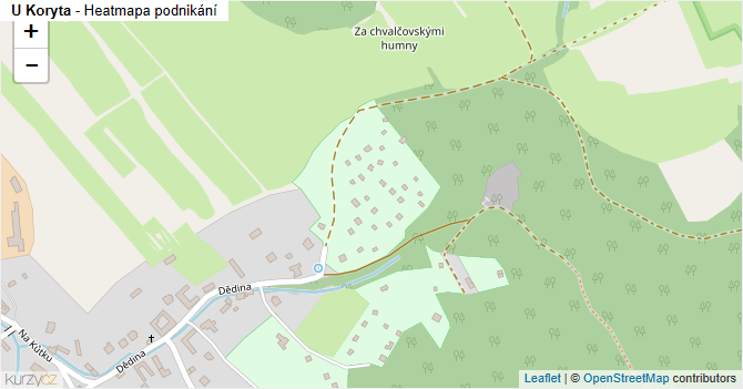U Koryta - mapa podnikání