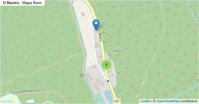 U Revíru - mapa firem