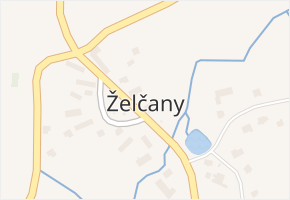 Želčany v obci Chválenice - mapa části obce