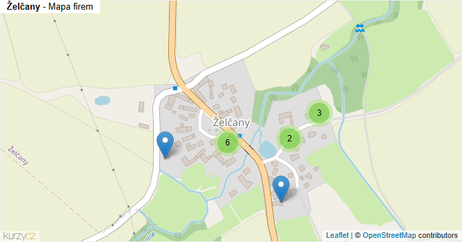 Želčany - mapa firem